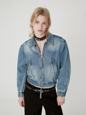 出逃赤岗西/23AWW65/美式复古牛仔外套