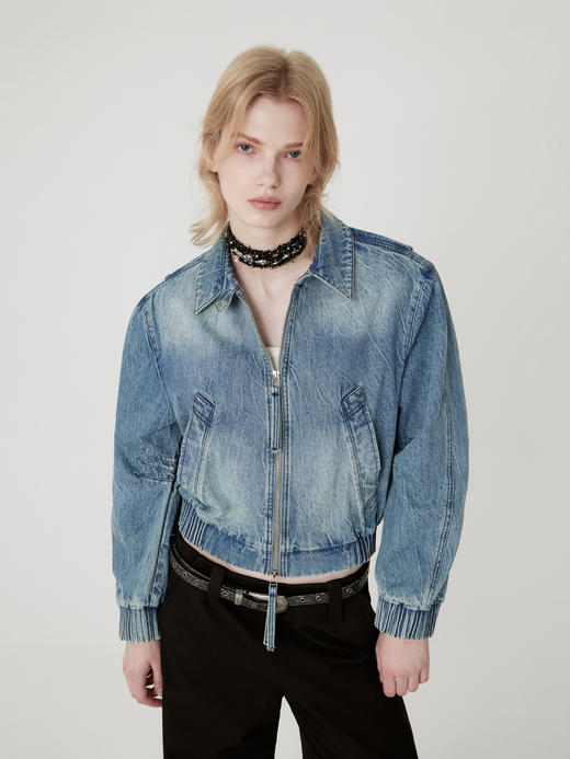 出逃赤岗西/23AWW65/美式复古牛仔外套 商品图0