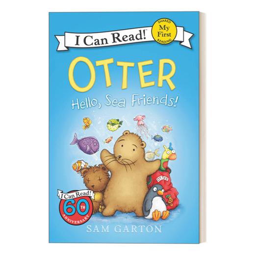 Collins柯林斯 Otter Hello, Sea Friends! 英文原版 水獭系列 My First I Can Read分级阅读 英文版 进口英语原版书籍 商品图1