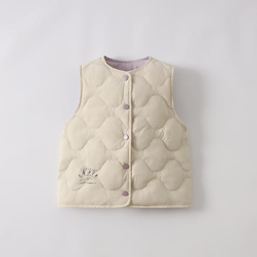 「五款配色！90%含绒量」呦奇2023冬季新款韩版无袖短款儿童羽绒佰搭舒适轻羽绒三季可穿童装 商品图3