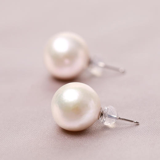 银925淡水珍珠耳钉11-13.5mm 107378 107386 107379 商品图3