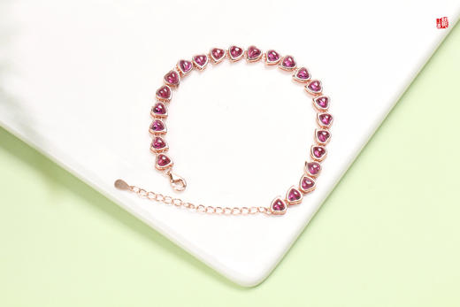 紫牙乌石榴石手链，925银镶 商品图3