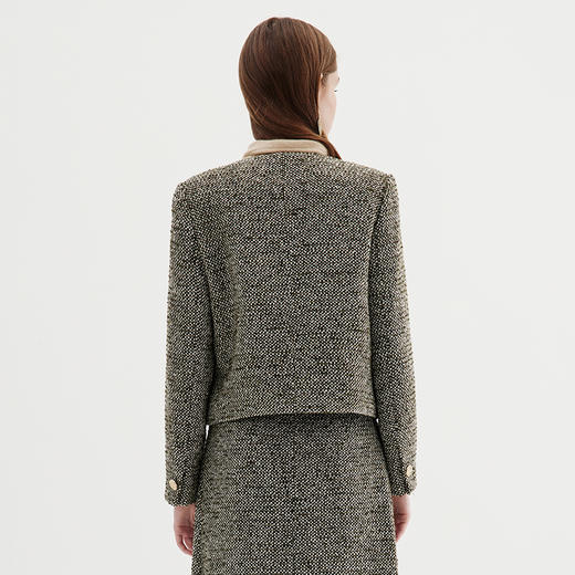 EITIE爱特爱冬季新款气质修身显瘦时尚小香风外套7203909 商品图4