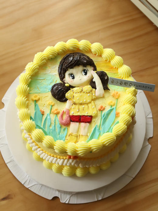 手绘黄色系可爱小女孩 商品图2