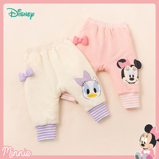 迪士尼童装儿童裤子迪士尼宝宝卡通女童夹棉长裤舒适保暖 234K1370
 商品图1