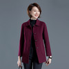 TC215117 洋气妈妈羊绒大衣女短款中年双面呢外套秋冬新款大码中老年毛呢子 商品缩略图2