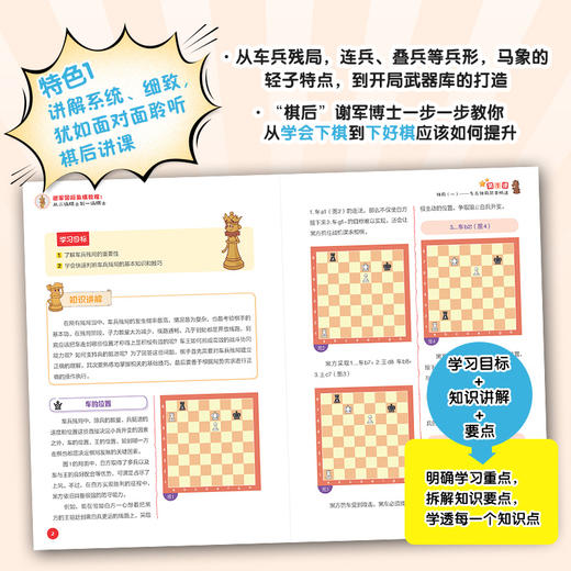 国际象棋入门教程 谢军国际象棋教程 从二级棋士到一级棋士 国际象棋书籍 商品图1