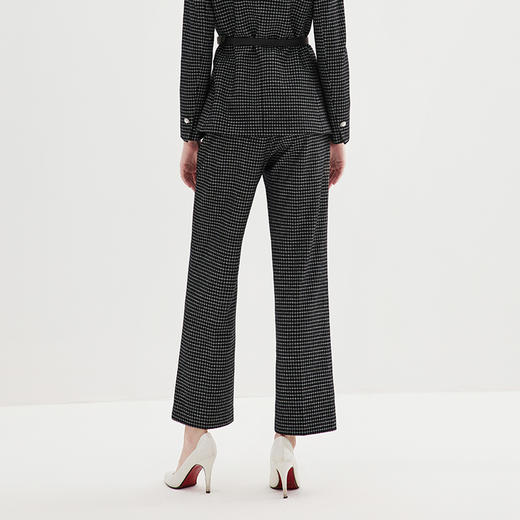 EITIE爱特爱冬季新款修身显瘦百搭直筒格纹裤子7205906 商品图4