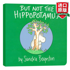 英文原版 但不是河马 But Not the Hippopotamus 儿童英语启蒙纸板书