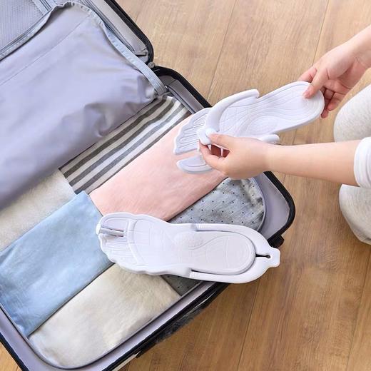 旅行折叠塑料橡塑人字拖 室内外防滑沙滩凉拖 男女士家居便携拖鞋 商品图2