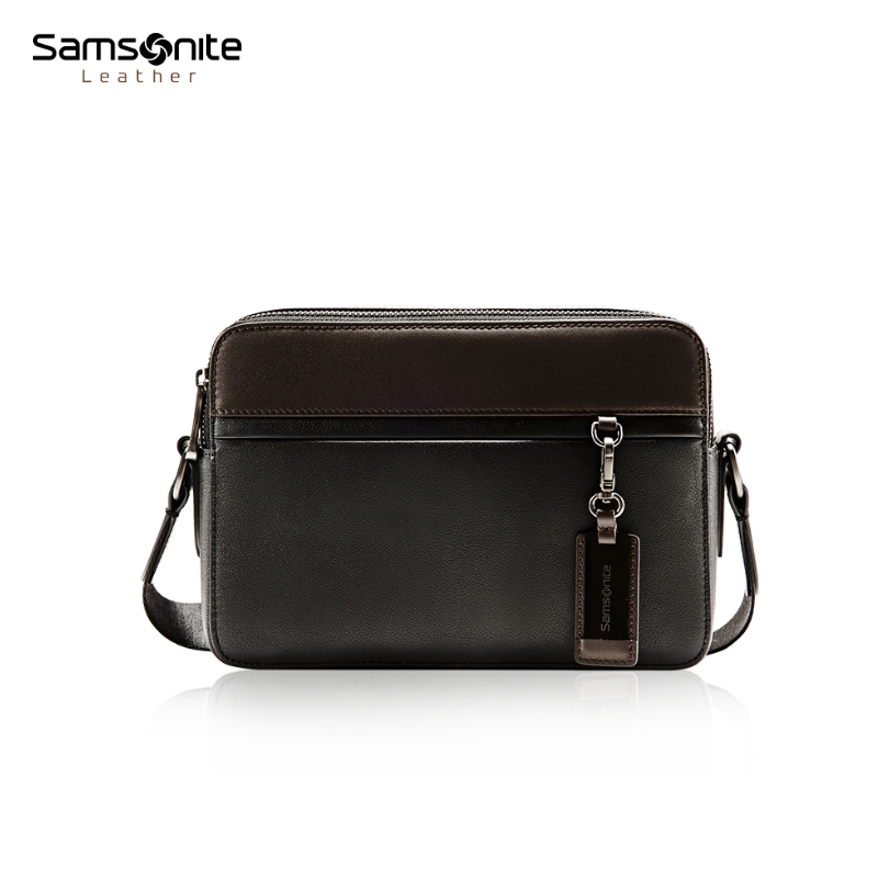 新秀丽ERIC系列牛皮革商务单肩包BC9*013