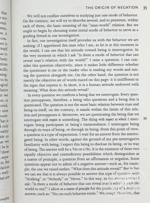 预售 【中商原版】存在与虚无 Being and Nothingness 英文原版 Jean Paul Sartre 让 保罗 萨特 Richard Moran新前言 哲学 商品图5