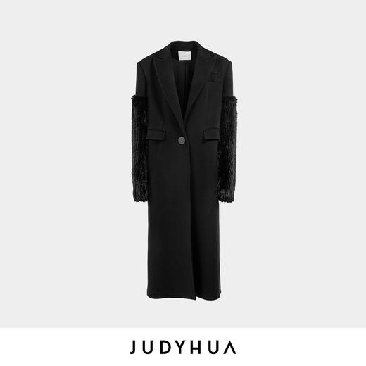 JUDYHUA 可拆卸廓形拼接大衣 商品图3
