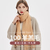 羊羔毛围巾纯色围巾女百搭秋冬围脖加厚保暖披肩简约流苏红围巾 商品缩略图0