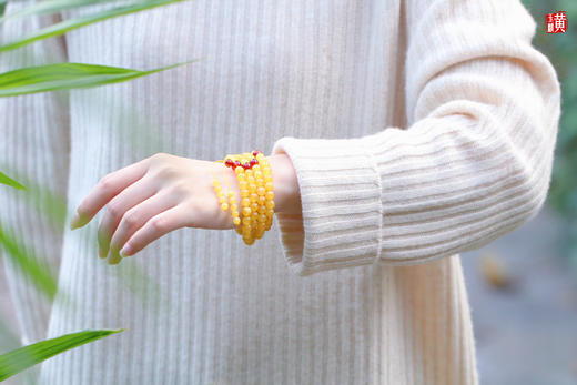 蜜蜡珠串，珠径6.8mm，108珠 商品图0