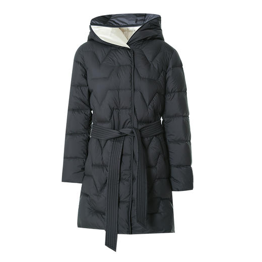 EITIE爱特爱冬季新款简约收腰显瘦保暖连帽羽绒服女7211905 商品图5