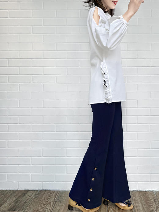 TYNVIE 开衩设计长袖衬衫 商品图6