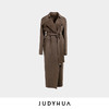 JUDYHUA 撞色纹理双面呢大衣 商品缩略图2