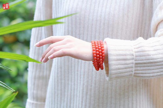 【如珊】保山南红珠串，珠径7.3mm，108珠 商品图4