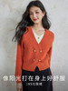 【年终特卖】熙世界假两件叠穿V领短款套头毛衣女秋冬糯针织上衣 商品缩略图1