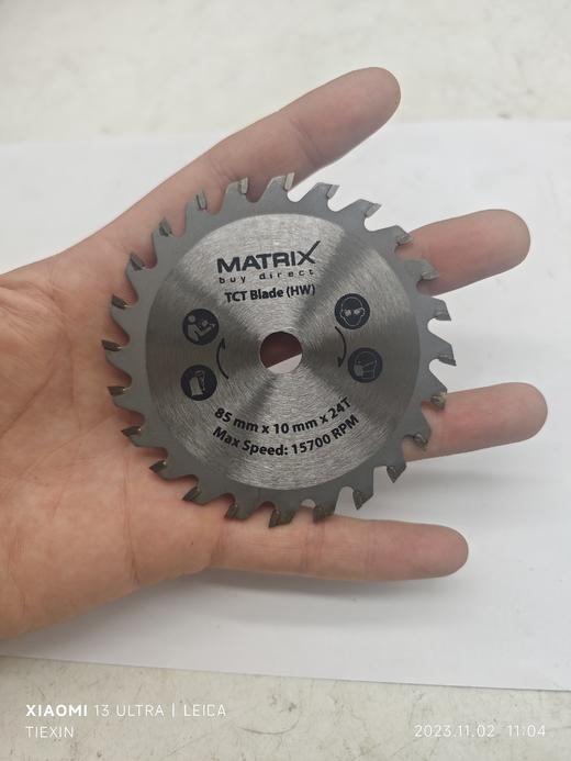 【货号01618】迷你型角磨机锯片3寸木工锯片3寸24齿木工切割片电锯片 商品图1