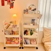 【移动时尚小推车！多用途收纳】卧室装饰零食多功能储物，卫生间移动小推车置物架多层落地，收纳百搭更美观  多种规格可选 随心移动 打扫卫生更方便 商品缩略图1