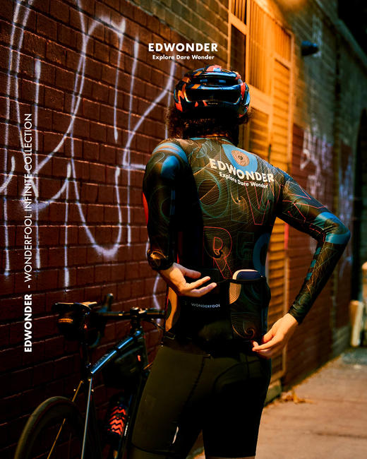 W无限(女)长袖车衣-星际黑 Jersey 商品图3