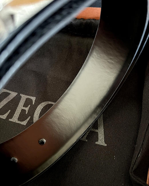 THS 11.4-无 杰尼亚家 男士礼盒装 双面可用 可剪裁 皮带腰带+卡包 CR207 商品图6