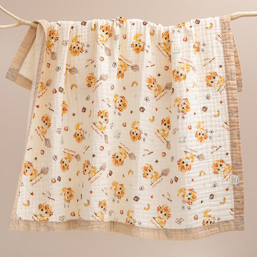 【亲肤透气！舒适好睡眠】纱布浴巾全棉加大婴儿盖毯，童被初生儿六层纱布新生儿包被，云朵般的柔软触感 如纱轻盈  温柔呵护宝宝娇嫩肌肤 商品图6