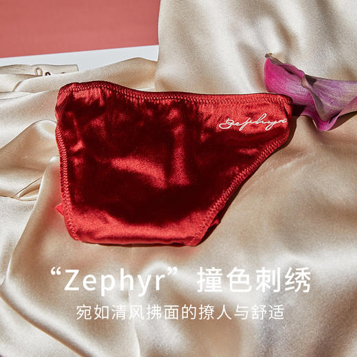 金三塔新品女真丝缎面中腰三角裤（私密物品不支持退换） （限价款）    NZFDD201 商品图3