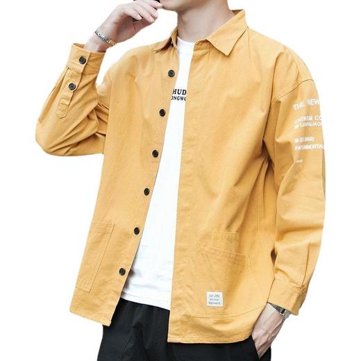 【百搭上衣，引领时尚之风】秋水长天，飘逸如烟。痞帅男士，优雅浪漫；工装夹克潮流休闲，兼具风度与时尚。霸气外露，潮流百搭；春秋季宽松外套，四季皆宜。秋季热卖，成就你的帅气传奇！ 商品图4