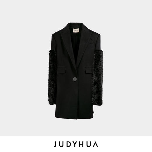 JUDYHUA 可拆卸廓形拼接大衣 商品图3