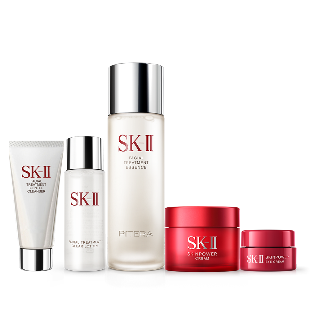 4979006105001 SK-II 神仙水护肤品套装 精华水乳爽肤水面霜紧致抗老礼盒【个别已开封，介意慎拍】