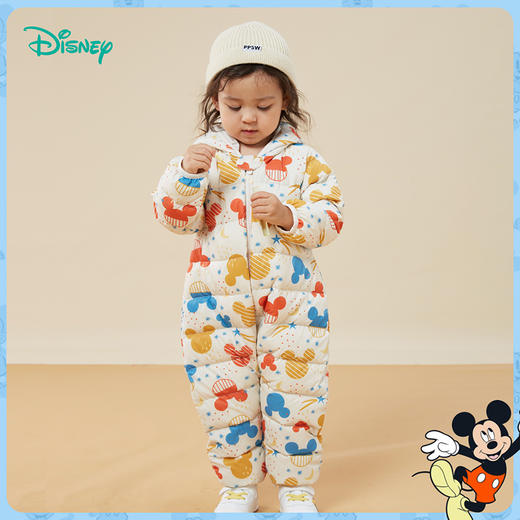 婴儿连体衣羽绒服男女童宝宝秋冬装抱衣哈衣卡通爬服234L956
 商品图3