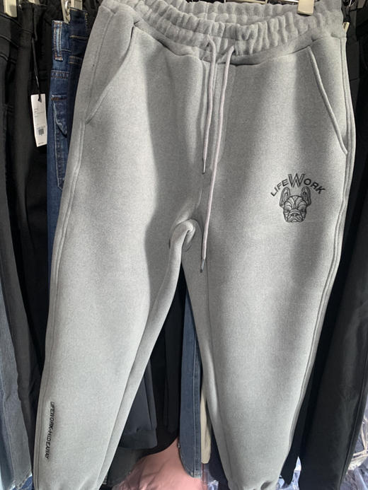 【孤品 捡漏】法斗原单无吊牌 加绒卫裤 商品图10