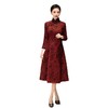 老上海中老年女士大码旗袍，冬新款中长七分袖喜妈妈订婚宴旗袍GX-27505 商品缩略图4