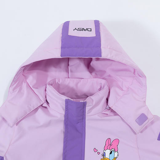 迪士尼童装女童防风防水冲锋衣秋冬新款黛丝宝宝摇粒绒两件套ZD3CS001
 商品图3