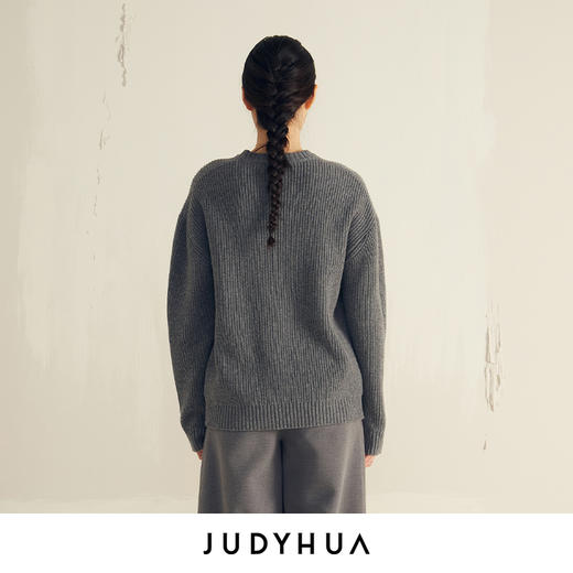 JUDYHUA 毛毡宽松针织衫 商品图2