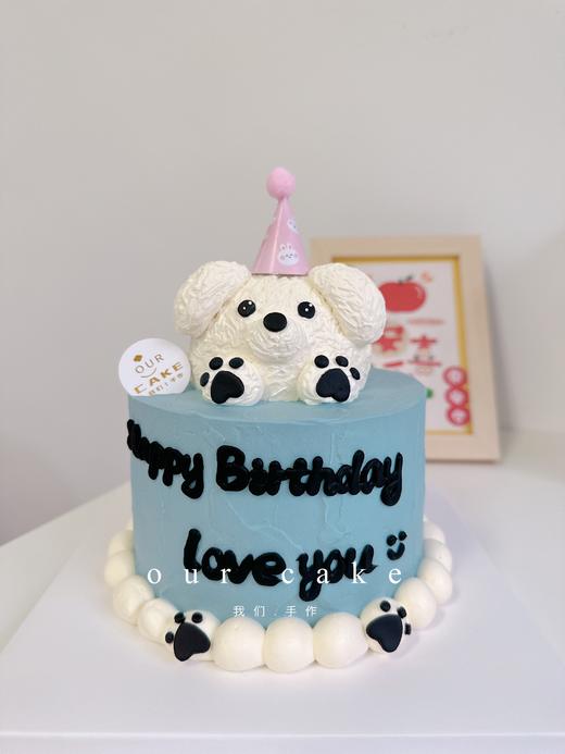 卡通狗狗汪星人小动物立体手绘蛋糕-低糖处理无添加 商品图4