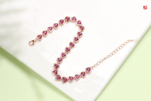 紫牙乌石榴石手链，925银镶 商品图1