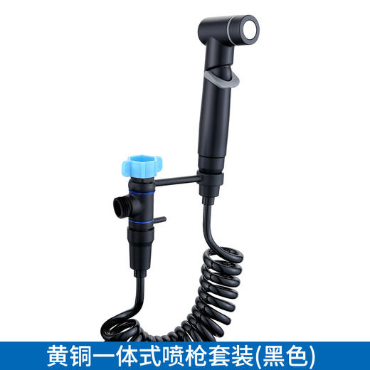 星罗马桶伴侣全铜芯黑色双控一进二出三角阀一分二喷枪水家用 商品图6