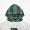 Drole de Monsieur Le Hoodie Tartan 法式刺绣LOGO拼色连帽卫衣 商品缩略图2