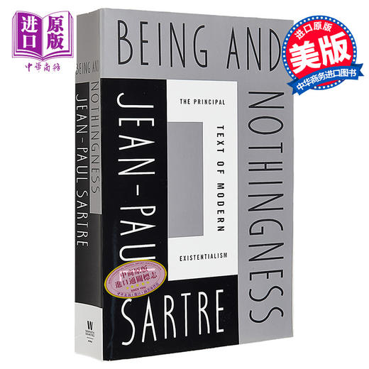 预售 【中商原版】存在与虚无 Being and Nothingness 英文原版 Jean Paul Sartre 让 保罗 萨特 Richard Moran新前言 哲学 商品图0