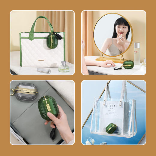 [春艺]轻奢双头粘毛器透明带盖大衣毛衣滚筒式除毛器可撕式粘毛筒-D仓 商品图3