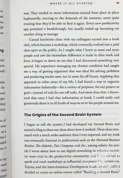 【中商原版】打造第二大脑 构建第二个大脑 一种组织数字生活和释放创造潜力的有效方法 Building a Second Brain 英文原版 Tiago Forte 商品图7