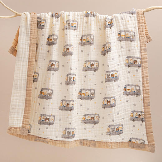 【亲肤透气！舒适好睡眠】纱布浴巾全棉加大婴儿盖毯，童被初生儿六层纱布新生儿包被，云朵般的柔软触感 如纱轻盈  温柔呵护宝宝娇嫩肌肤 商品图10