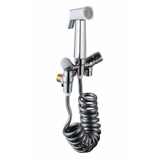 星罗马桶伴侣全铜芯黑色双控一进二出三角阀一分二喷枪水家用 商品图5