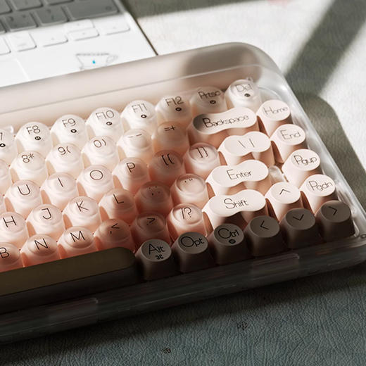 （普象首发特价 赠129元杯托）Lofree洛斐粉底液无线机械蓝牙键盘  84键 商品图2