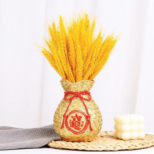 [春艺]金色麦穗干花客厅摆件仿真花麦穗大麦假花卉花篮装饰大麦开业大卖- A仓 商品图2