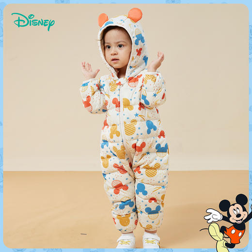 婴儿连体衣羽绒服男女童宝宝秋冬装抱衣哈衣卡通爬服234L956
 商品图2